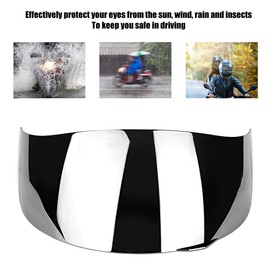 Motorcycle Helmet Visor, Motorcycle Helmet Lens Replacement for AGV K1 K3 SV K5, Motorbike Full Face Helmet Wind Shield Protective Cover Windshield(Silver)
