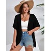 AusLook Plus Size Cardigan for Women Lightweight Open Front Short