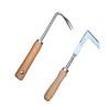 AIMALL Stainless Steel Weeder Tool with Wooden Handle, Lightweight Garden