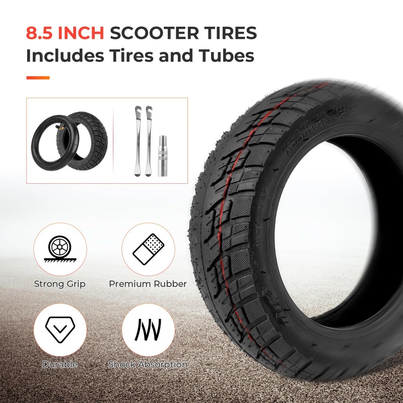 8.5x3 Scooter Tire Off-Road, 8 1/2x3 (50-134) 8 Inch Replacement