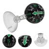HAKIDZEL Portable Car Dashboard Compass Ball with Suction Cup Accurate
