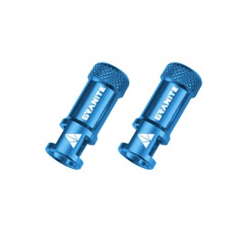 Granite Juicy Nipple Valve Cap with Valve Core Removing Function, Easy to Use Bike Tire Caps Dust Covers, Durable Alloy Tire Valve Cap (Blue)