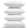 Phantoscope Pack Of 4 16X16 Outdoor Waterproof Pillow Inserts Hypoallergenic