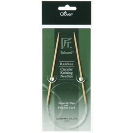 Clover CL3958 Takumi Bamboo: Knitting Pins: Circular: 100cm x 3.75mm, Wood