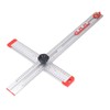 Woodworking Ruler Scribing Tool 2 In 1 Multifunctional Aluminum Alloy