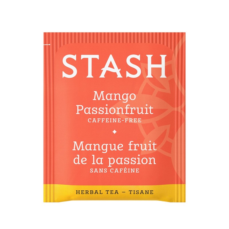 Stash Tea Mango Passionfruit Herbal Tea, Box of 100 Tea