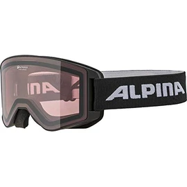 Alpina Sports Narkoja Q A7267 0 31 Ski Goggles Plastic / Polycarbonate Black / Pink 100% UV Protection