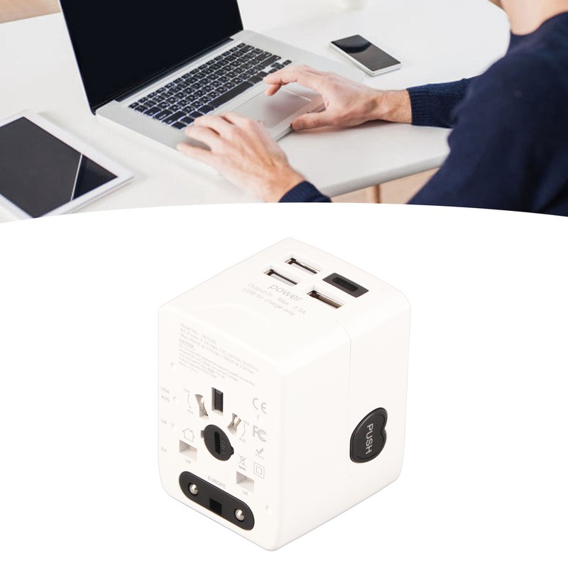Universal Travel Adapter International Plug Power Converter Multi Outlets