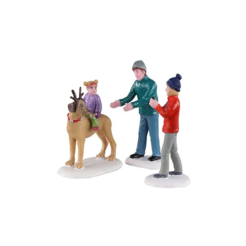 Lemax Christmas Village - ROVER PLAYS RUDOLPH - SET OF