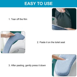 Toilet Seat Cover, Toilet Warmer Pad, Toilet Cover Pad, 2 Pieces Soft Bathroom Toilet Seat, Toilet Seat Cover, Washable, Plush Toilet Seat Covers, Warm Universal Toilet Seat Pad, Washable, Soft for