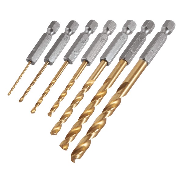 Trend Snappy 7-Piece Metric Hex Drill Set, Suitable for Metal, Wood, and Plastics, SNAP/HD/SET