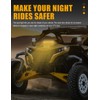 Chelhead Yellow Can Am X3 Light Bar Shock Tower Mount