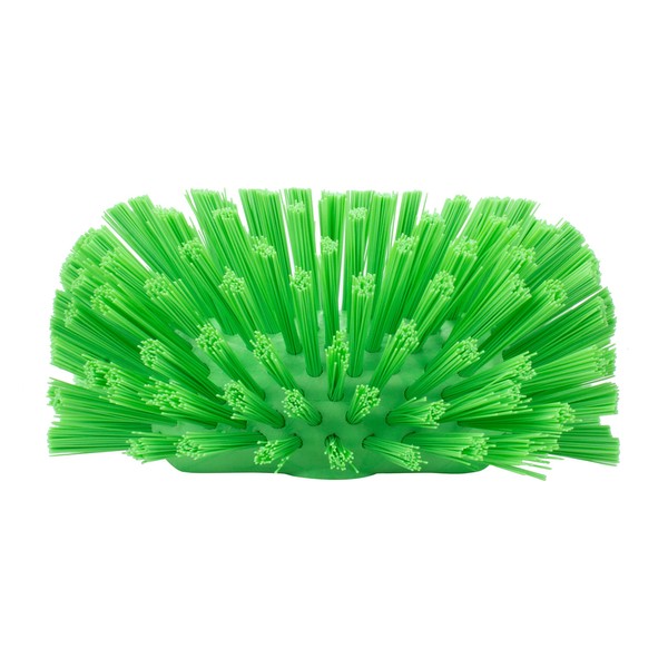 SPARTA Tank and Kettle Scrub Brush Heavy-Duty Tile Brush, Color-Coded and Handle Compatible (Sold Separately) for Optimal Access In Spacious Containers, Plastic, 5.25 X 7.5 Inches, Lime
