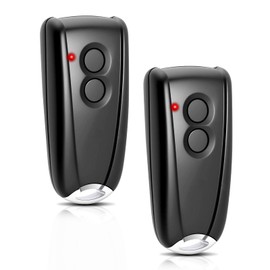 Garage Opener Remote Control 433.92MHz for EcoStar RSC2-433 RSE2-433, RSZ1-433, with Metal Base, 2 Pieces Gate Handheld Transmitter for Hormann EcoStar Liftronic 500/700/800 for Portronic D2500/D5000