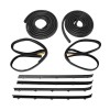 CNPAPC Front Door Window Run Sweep Felts Weatherstrip Seals Kit