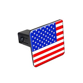 GRAPHICS & MORE USA Flag Tow Trailer Hitch Cover Plug Insert 2"