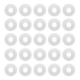 Silicone Gasket 25pcs Beer Bottle Cap Gasket Beer Swing Flip Top Bottle Silicone Gaskets Home Brew Beer Soda Bottle Seal Gasket White flip top bottle gasket Home Brewing Supplies