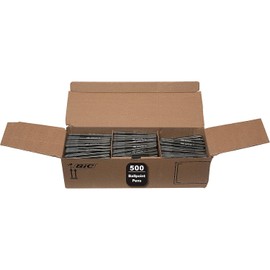 BIC Round Stic Xtra Life Black Ballpoint Pens, Medium Point (1.0mm), 500-Count Pack of Bulk Pens, Flexible Round Barrel for Comfortable Writing, No. 1 Selling Ballpoint Pens