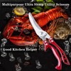 Heavy Duty Kitchen Shears by ANDONG, Kitchen Scissors,Stainless Steel Poultry