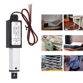 Mini Electric Linear Actuator 24V, Linear Actuator Motor Speed 150N IPX4 30mm Stroke for Electric Door Industrial Machinery