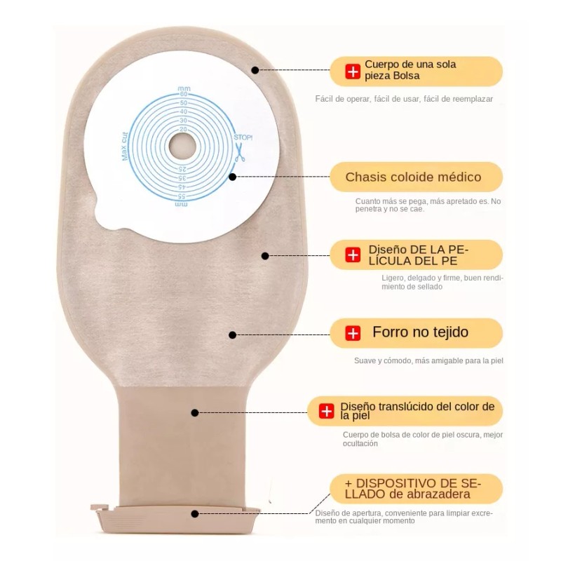 Pulsovital Pulsovital Bolsa Colostomia Barrerarecortable15-76mm 10pz