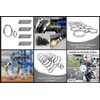 Universal Stainless Steel Bellow Clamps Set of 15 Cable Ties