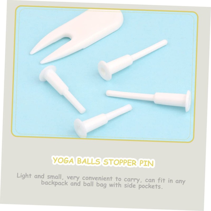 Mikinona 1Set Inflatable Yoga Balls Replacement Tools with Stopper Remover