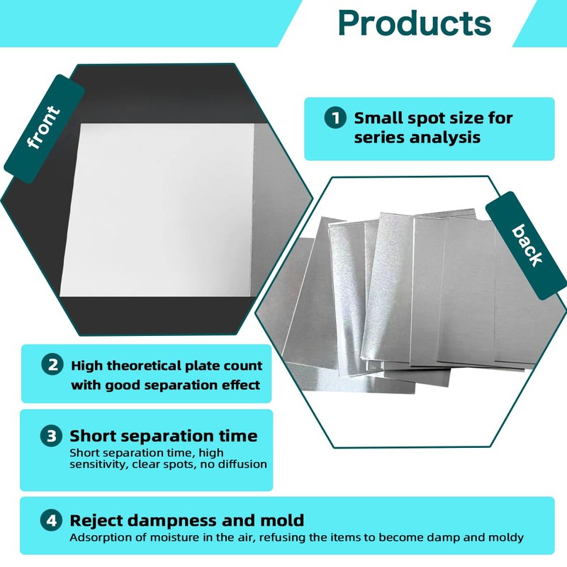 TLC Plates Aluminium Backed Silica Gel Plate GF254 10cm x