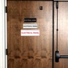 Standard Electrical Panel Door / Wall Sign - Dark Brown