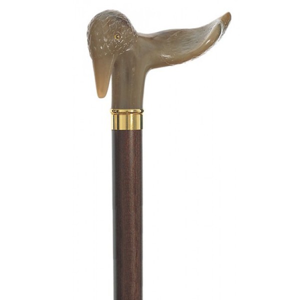 Marbelized Duck Handle Right Palm Grip Beechwood 36 Inch Walking Cane