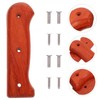 DOITOOL 2Pcs Wood Knife Scales Kitchen Knife Handle Replacement Kitchen