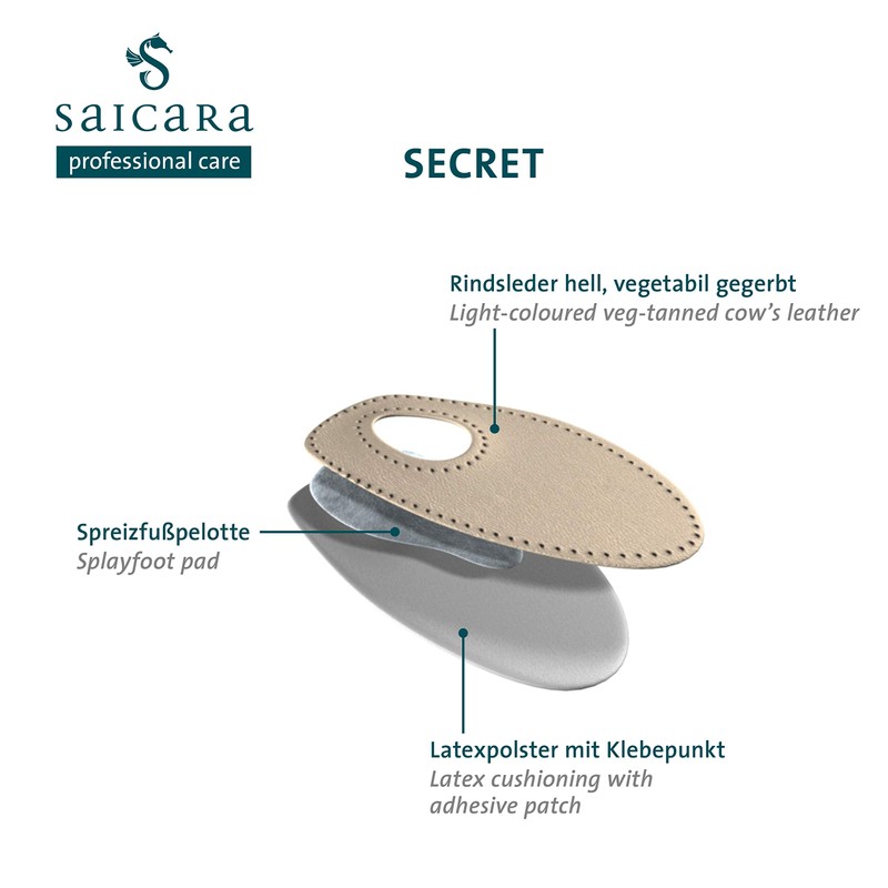 saicara Secret bei Spreizfuß, Größe 39/40, 1er Pack (1 x
