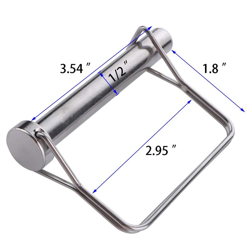 Large Square Safety Coupler Pin 1/2" x 3-1/2"(12.6mm x 90mm),