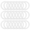 PATIKIL 1.3 Inch Dream Catcher Rings, 24 Pcs Plastic Macrame
