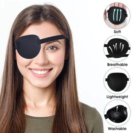 Eye Patches for Adults Medical, 5pcs Eye Patches for Adults, Medical Eye Patch, for Lazy Eye Amblyopia Strabismus Or After Surgery, Suitable for Left Or Right Eye (Five Colors)