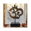Figurine 'Ôm (Aum) Wooden Carved Indian Decoration