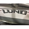 Lund boat decals set of two silver 23 inches wide