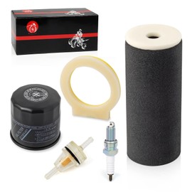 Air Filter Foam & Oil Filter spark plug Compatible with Yamaha Grizzly 660 2002 2003 2004 2005 2006 2007 2008 1UY-14451-00-00