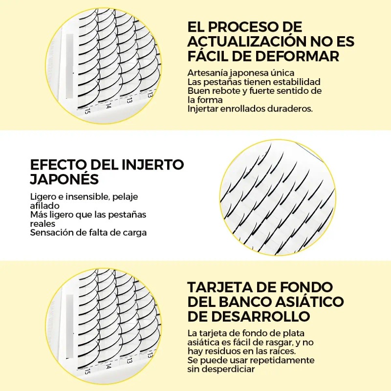 Masscaku Extensión De Pestañas Espigas A Shape Individuales