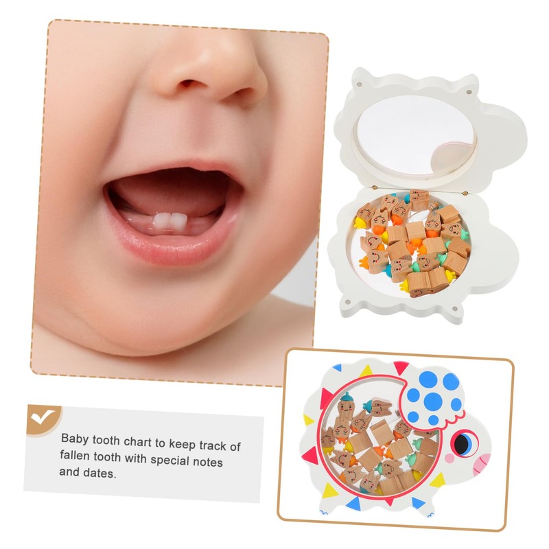 Kisangel 20Pcs Teeth Boxes with Large Storage Container Keepsake for