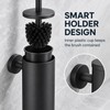 FALANGSHI FR07 Stainless Steel Toilet Brush and Holder Set, Brushed