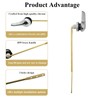Goddessmoon Toilet Handle Replacement Kit, Front Mount H59 Brass Lever,