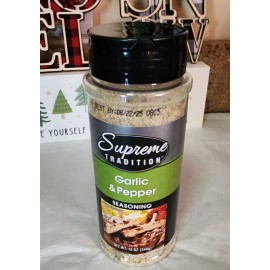 Supreme Garlic & Pepper, Garlic & Pepper Seasoning Meat chicken Fish Exp. 8/25