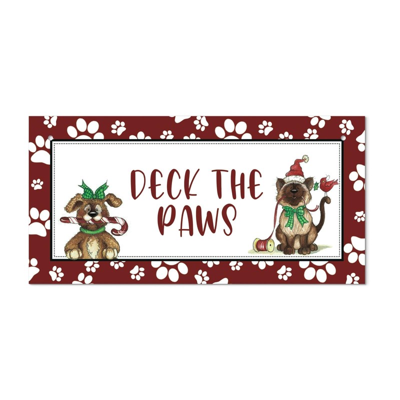 Second Ave Funny Deck The Paws Christmas Xmas Dog Owner