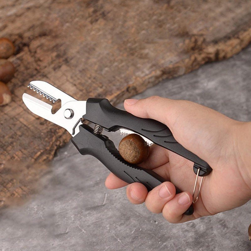 ABOOFAN Cascanueces Portátil Multifuncional de Metal y Plástico para