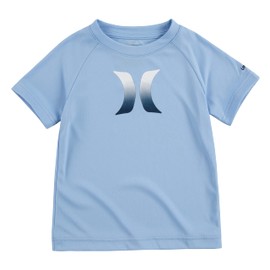 Hurley UPF 50+ - Playera de natación para niño, Azul psíquico/Icono, X-Large