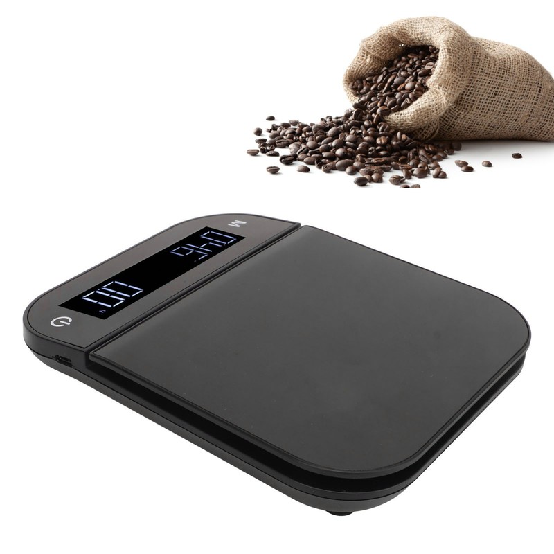 Digital Coffee Scale Waterproof 0.1g High Accuracy Manual Automatic Mini