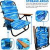 EasyGo Product Backpack Beach Chair 5 Reclining Positions Cup Holder