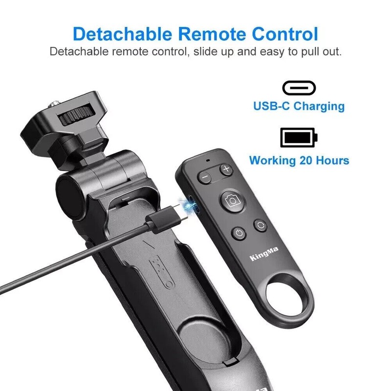 KingMa BM-MPH1 Vlog Selfie Tripod- W/Remote Control-Smartp