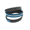 Great 1 Thin White Line American Flag Silicone Stretchable Bracelet